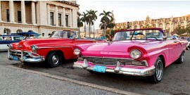 Panoramic city tour in Classic Cars